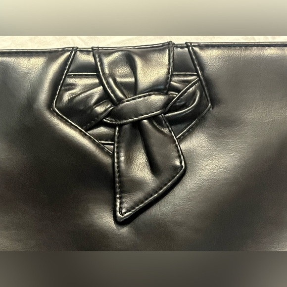 Almondo Originals Faux(?) Leather Black Clutch Bag - Picture 2 of 15